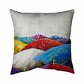 Begin Home Decor 26 x 26 in. Colorful Umbrellas-Double Sided Print Indoor Pillow 5541-2626-MI1